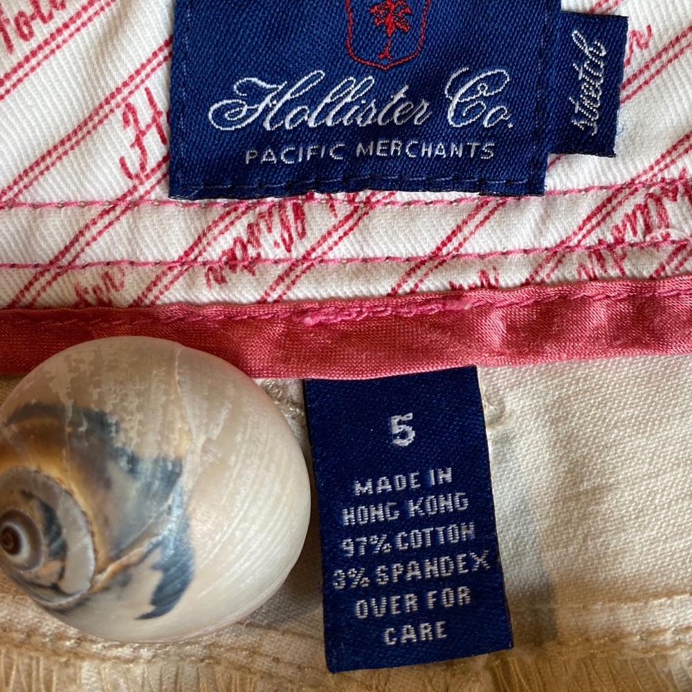 Hollister Wide-leg Cuffed Capris Off-white 5 - Picture 10 of 11